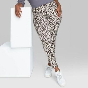 Wild Fable Black Cheetah Leopard Print High Rise Leggings